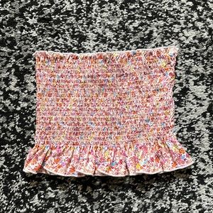 Ruffle bottom tube top
